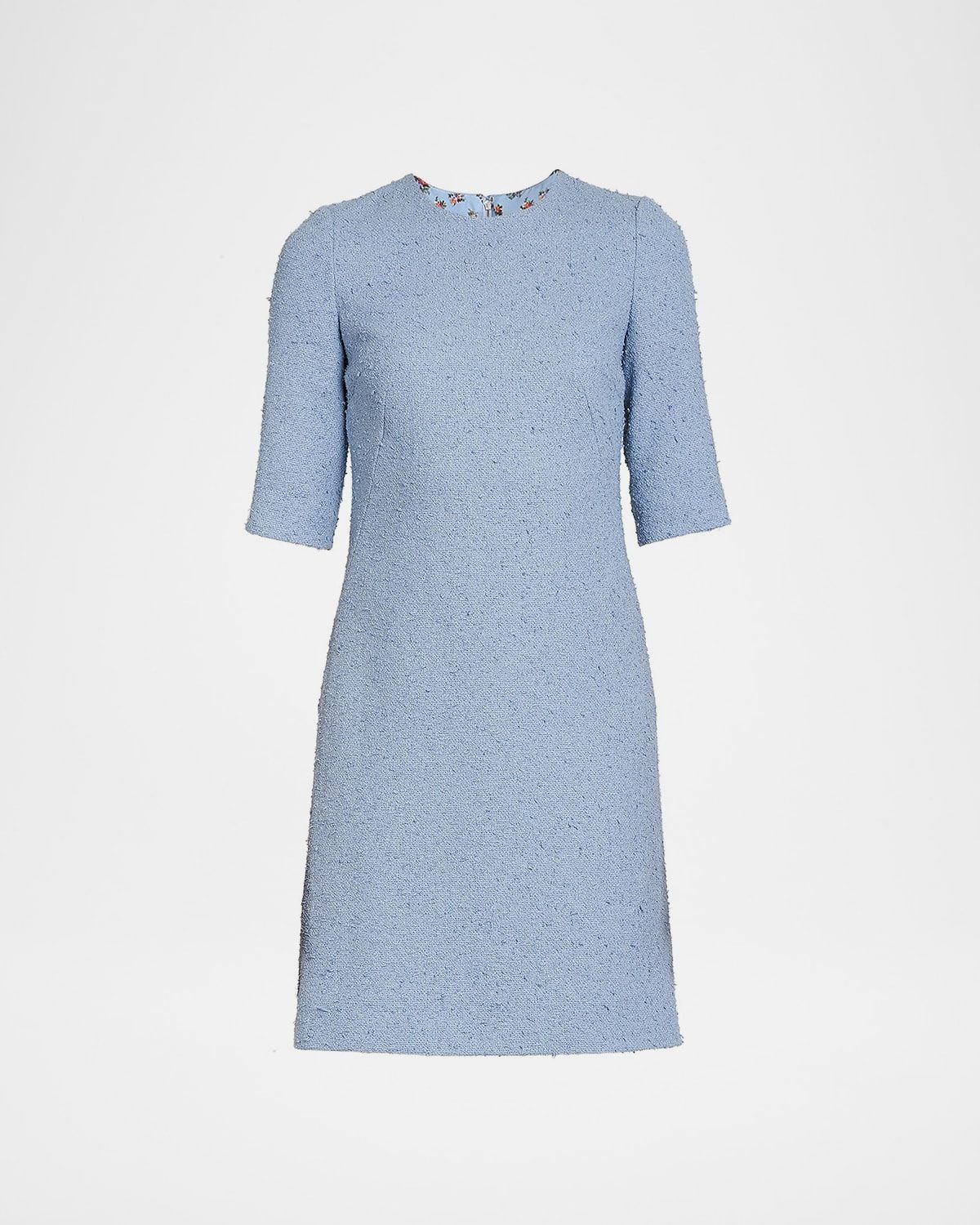 Short Bouclé Sheath Dress