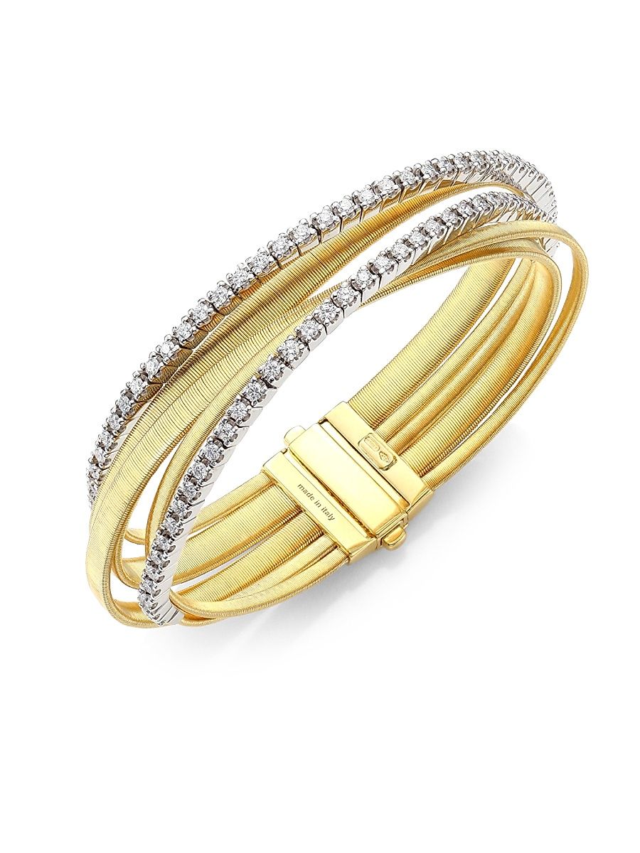 Masai Diamond Tennis Bracelet - Yellow Gold