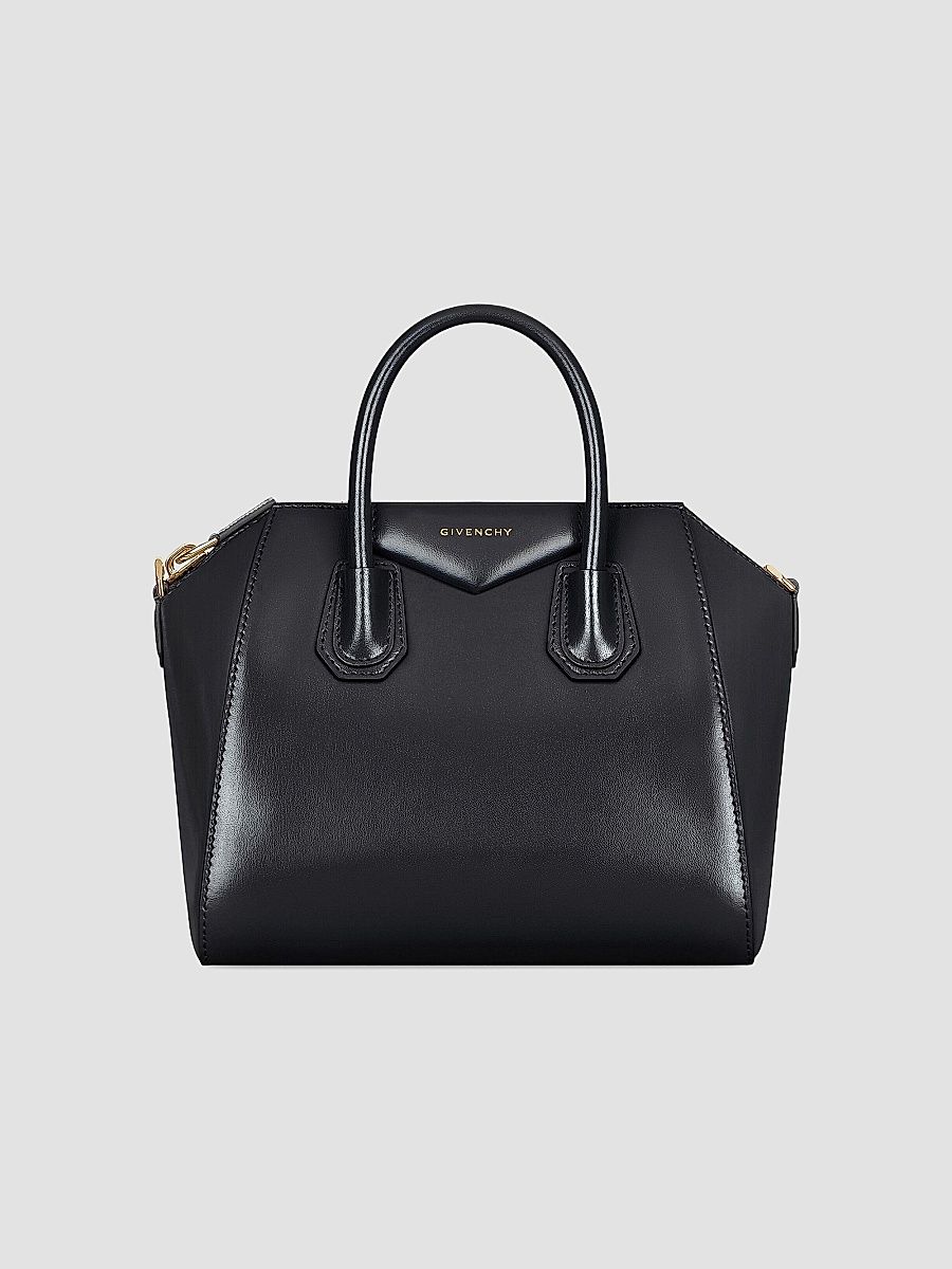 Givenchy Women's Small Antigona Top Handle Bag in Box Leather - Black