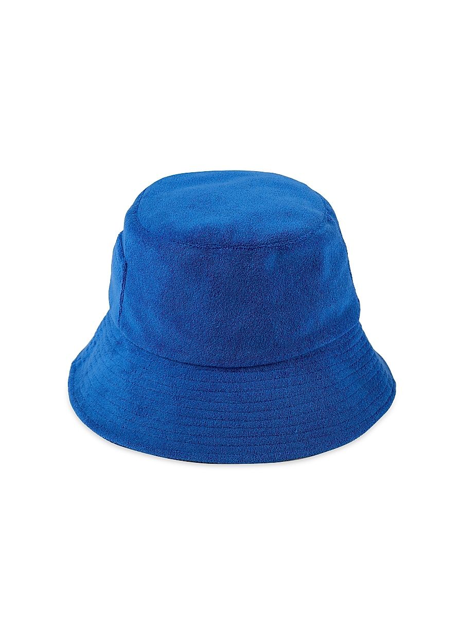 Women's Wave Terry Bucket Hat - Blue - Size Small