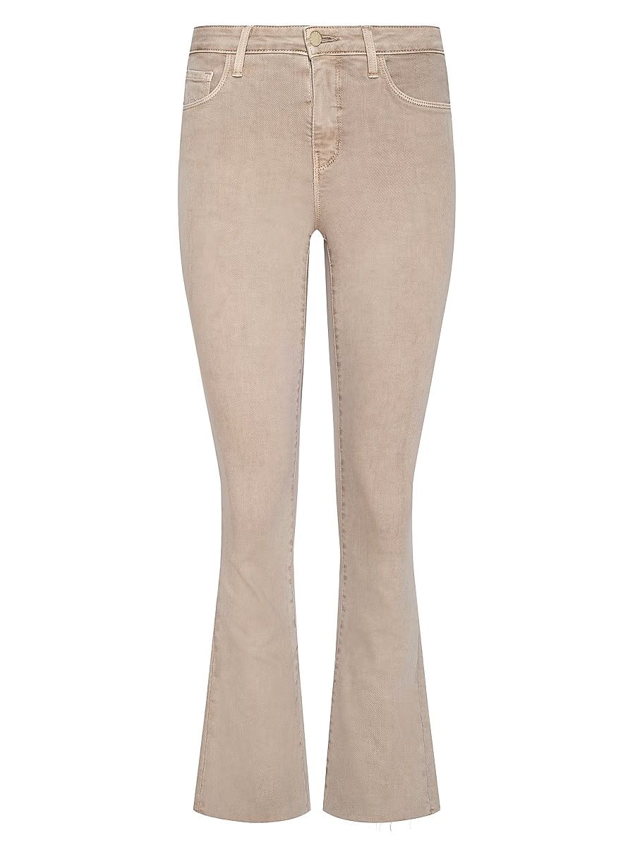 Women's Kendra Cropped Flare Jeans - Biscuit - Size 32