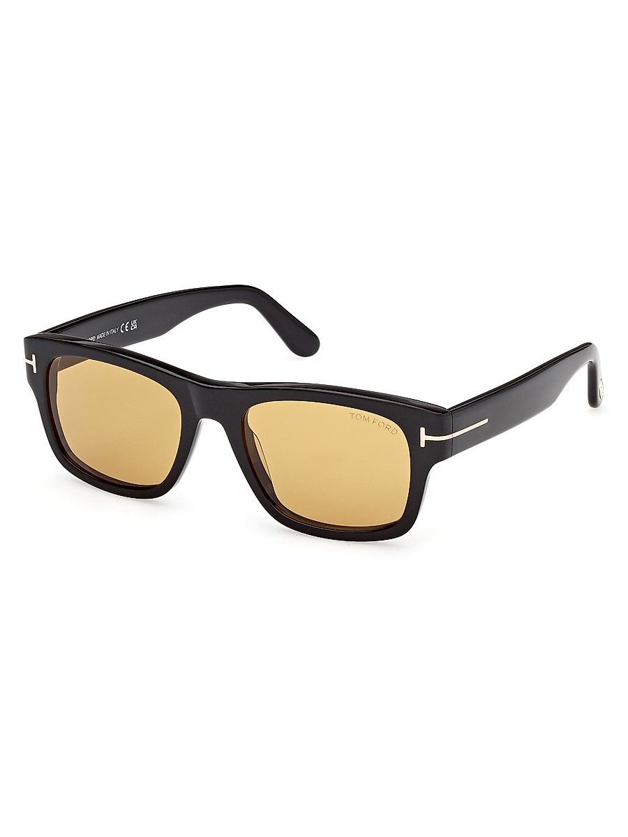 Men's Smith 55MM Rectangular Sunglasses - Black Vicuna