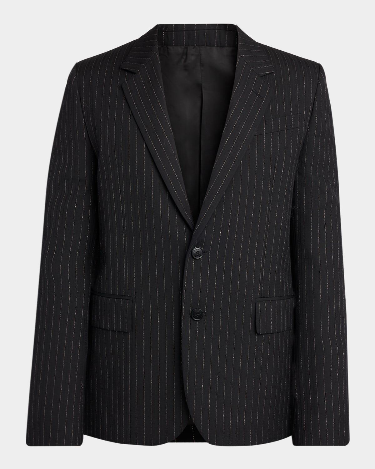 Men & apos;s Metallic Hairline Stripe Single-Breasted Sport Coat