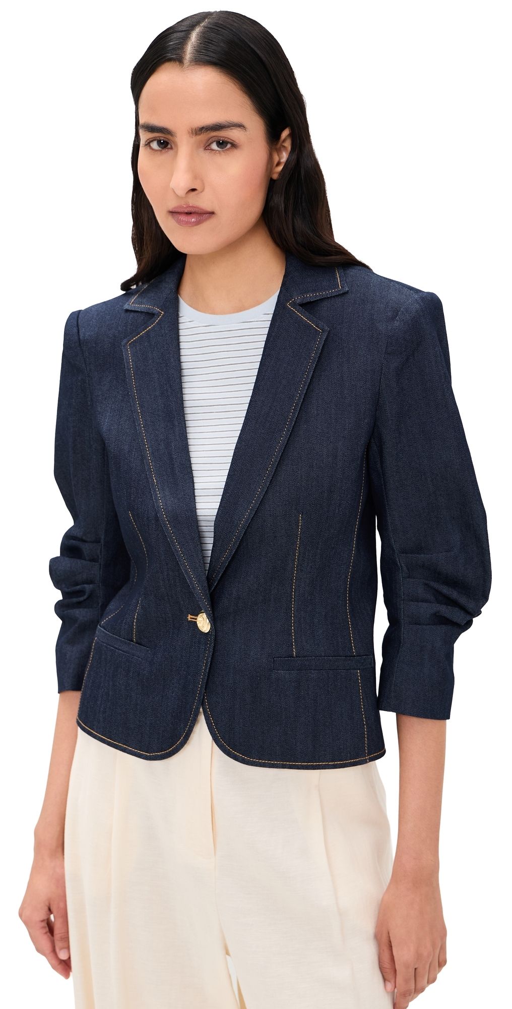 Cinq à Sept Petit Denim Khloe Blazer INDIGO 14