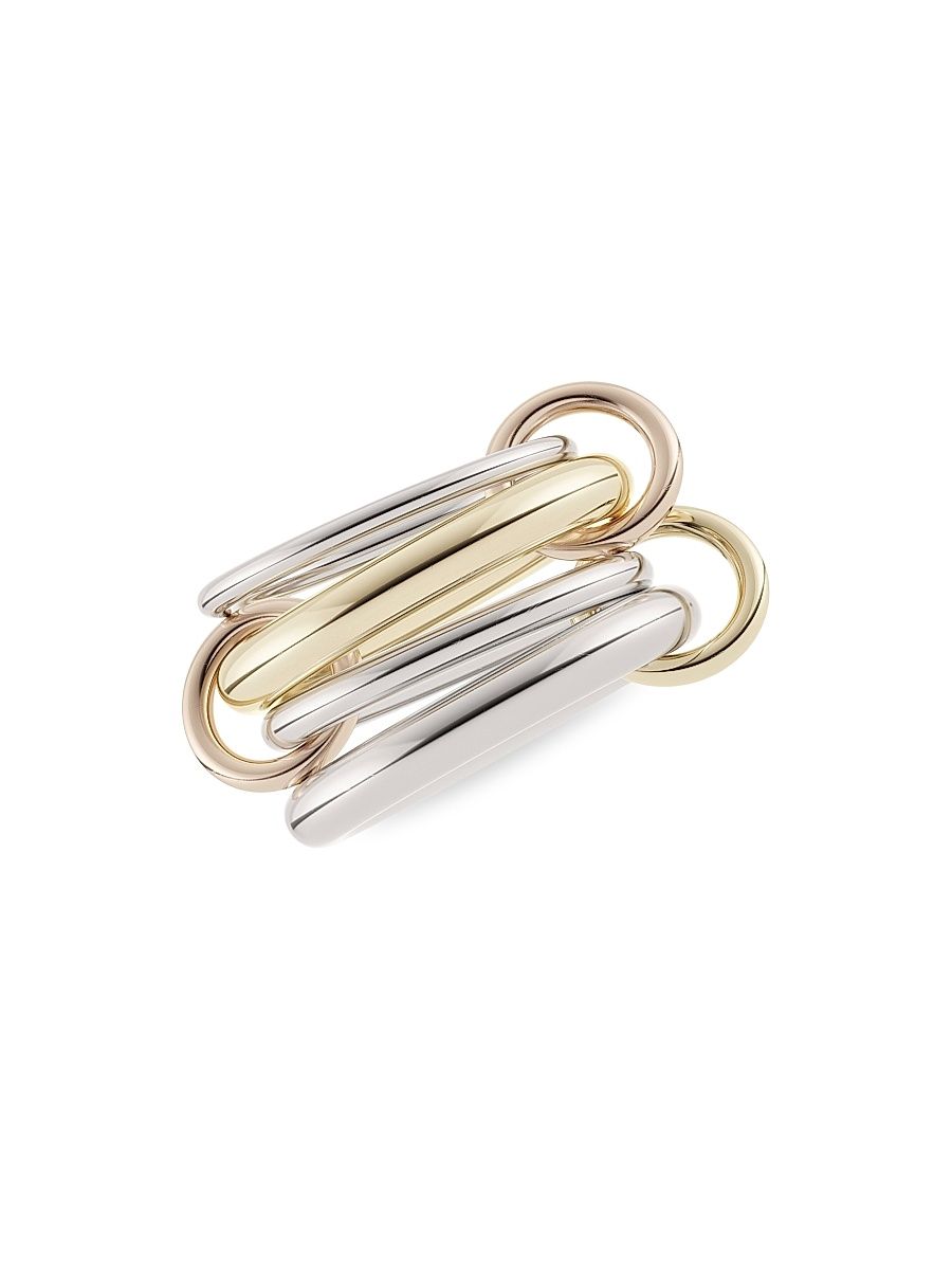 Women's Cici Two-Tone Sterling Silver 5-Link Ring - Gold - Size 7