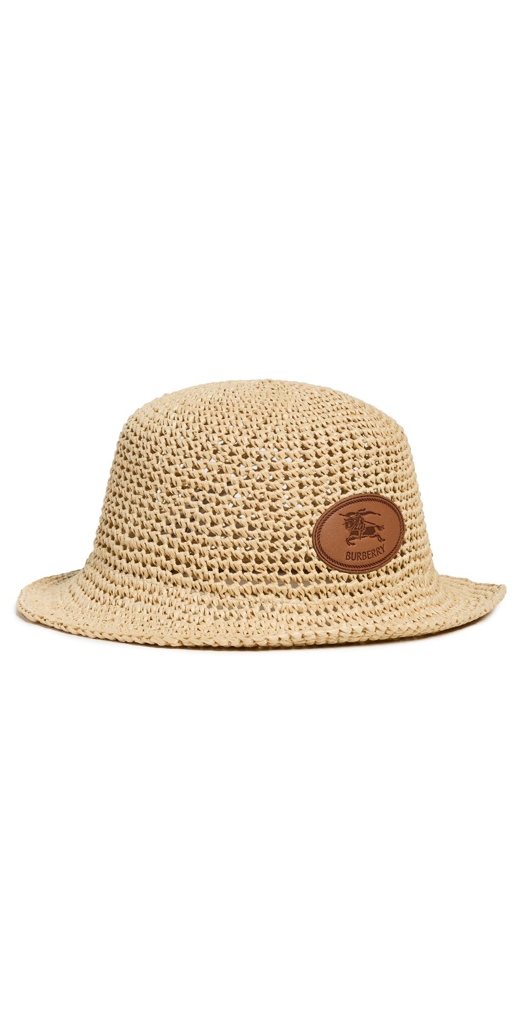 Burberry Crochet Patch Bucket Hat Natural S