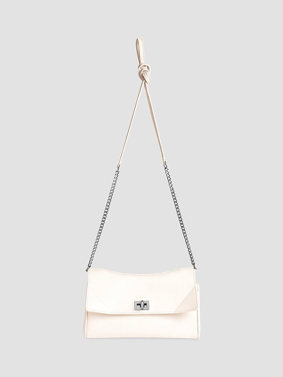Balenciaga Women's Rodeo Chain Wallet - Optic White