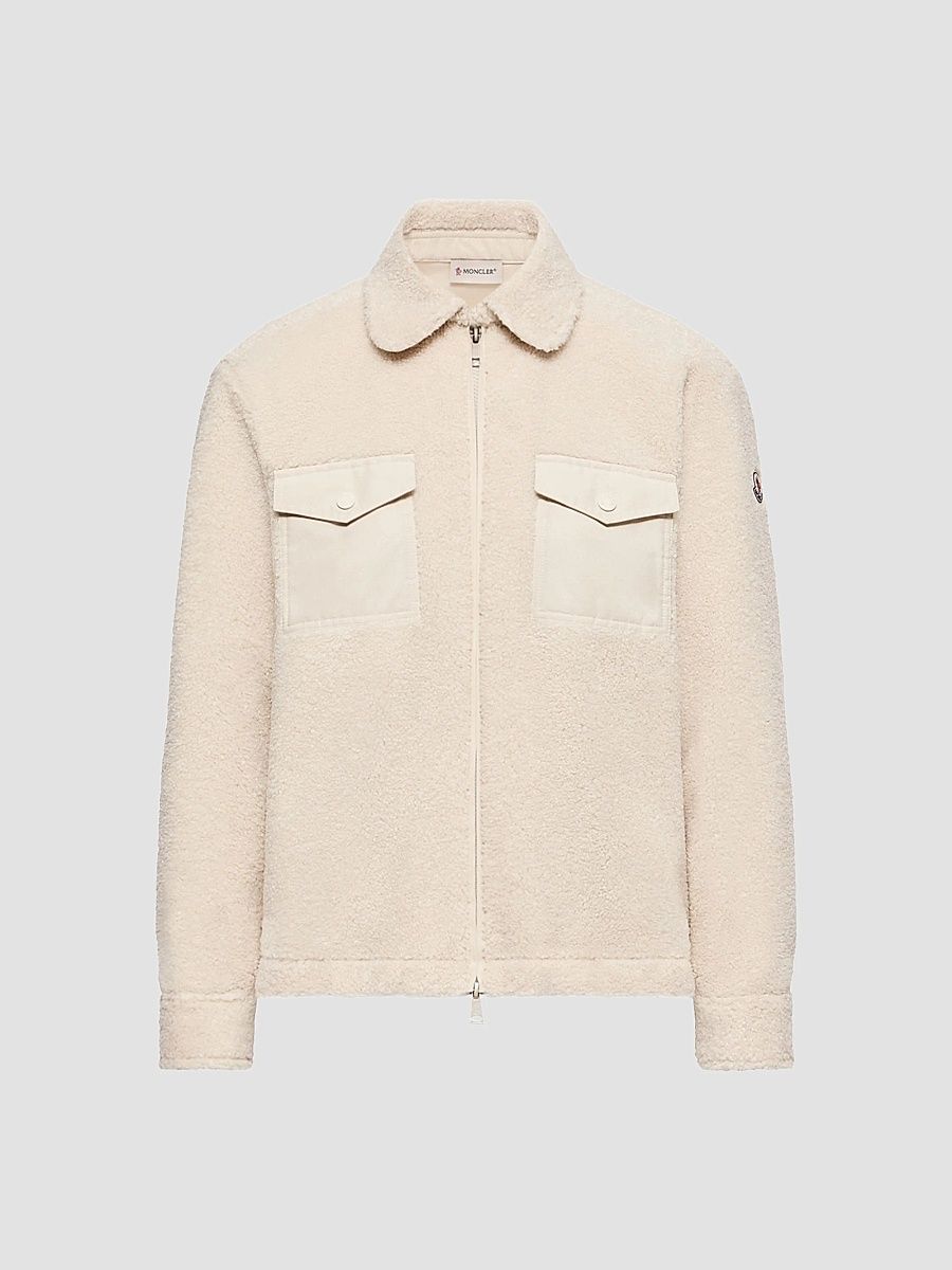 Women's Jacket in Fleece - Light Beige - Size 2