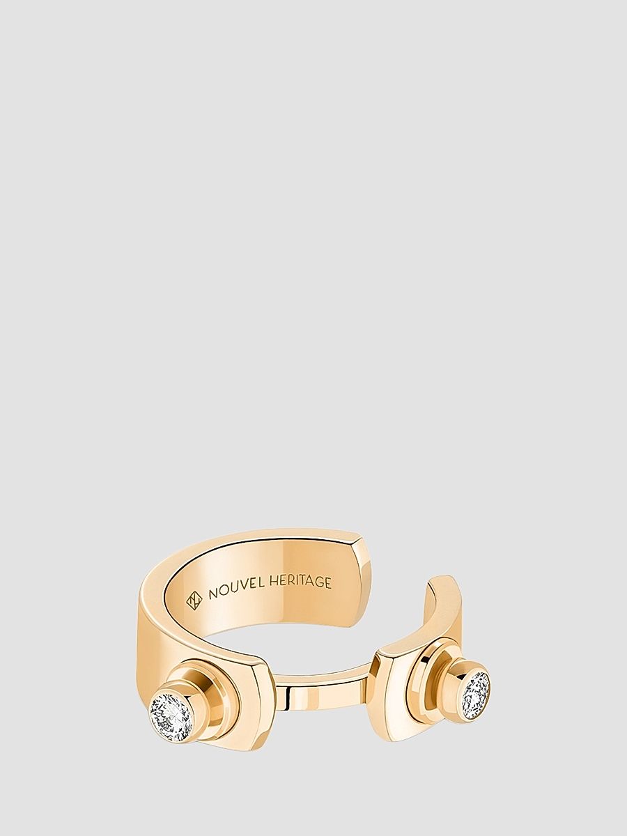 Women's Mood Monday Morning 18K Yellow Gold & 0.06 TCW Diamond Single Ear Cuff - Yellow Gold