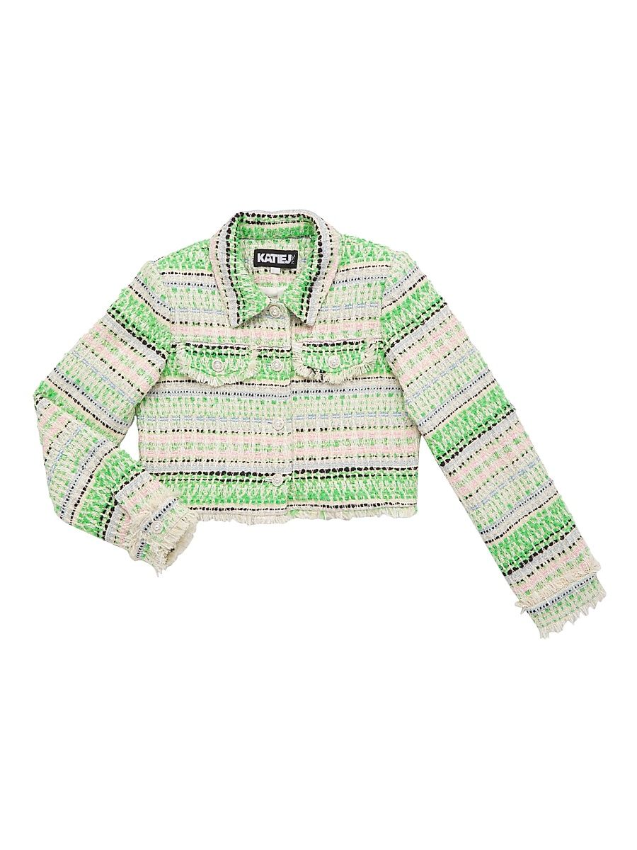 Girl's Charlize Jacket - Green Multi - Size 12