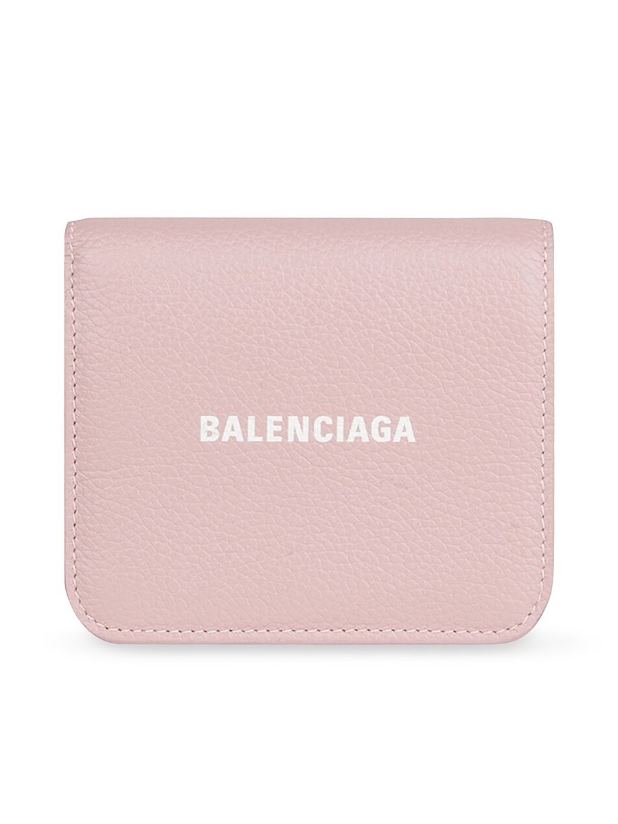 Women's Cash Flap Coin And Card Holder - Pink White