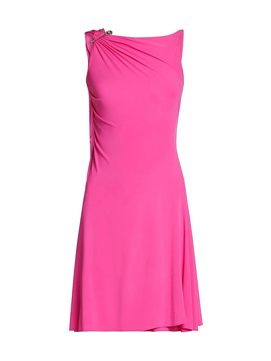 Women's Stretch-Crepe Sleeveless Minidress - Dragon Fruit - Size 6