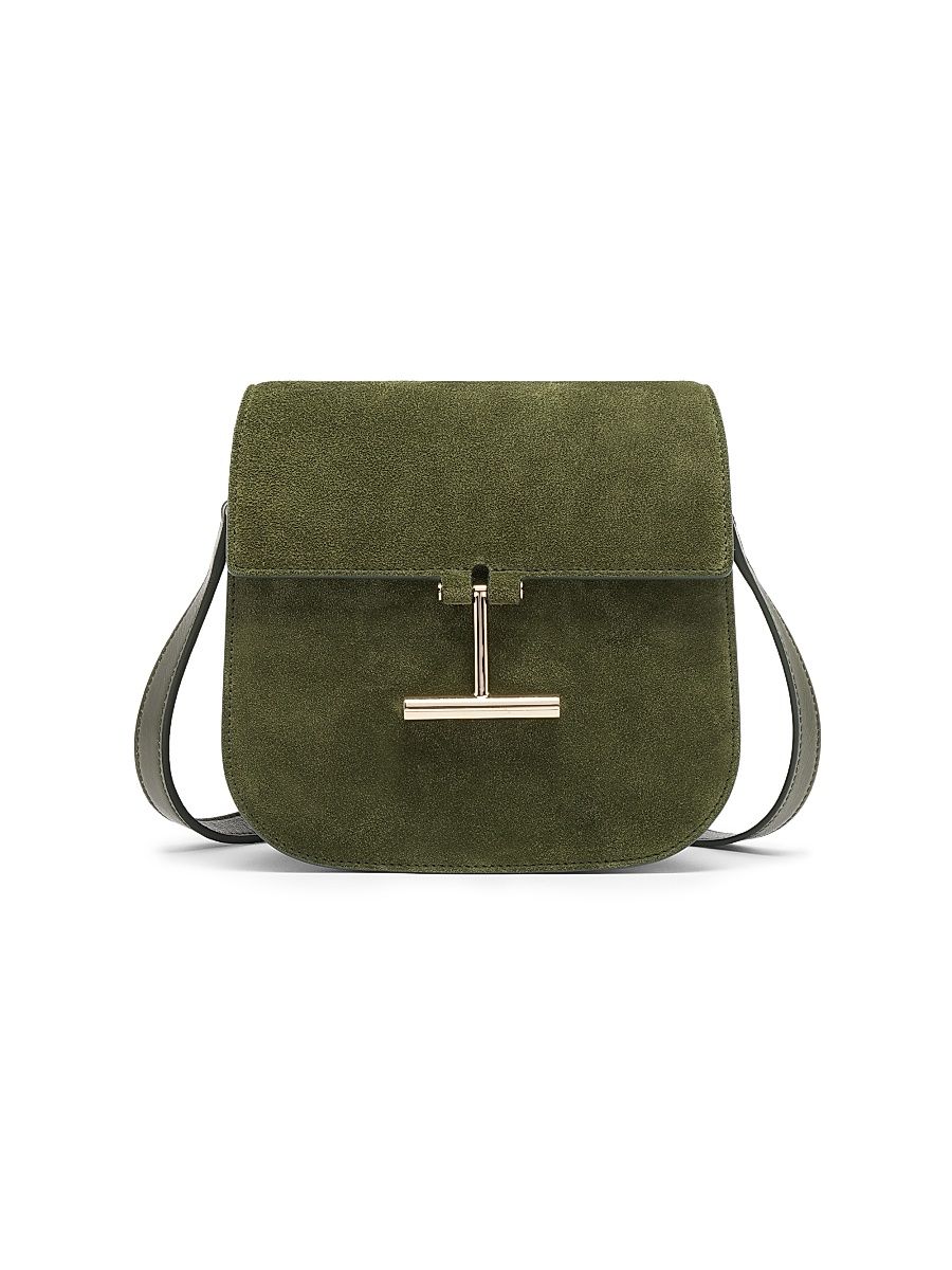 Women's Tara Mini Suede Crossbody Bag - Moss Green