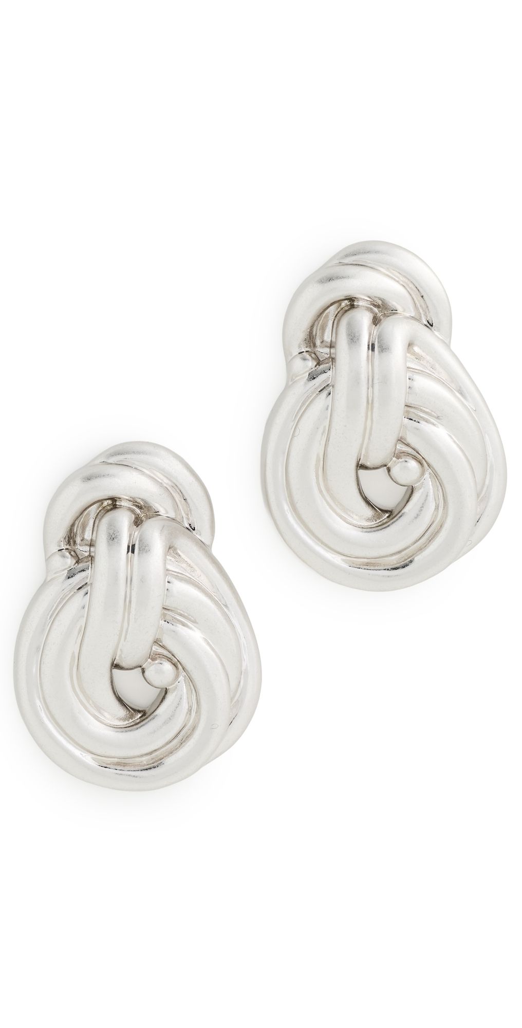 Julietta Knot Earrings Silver One Size