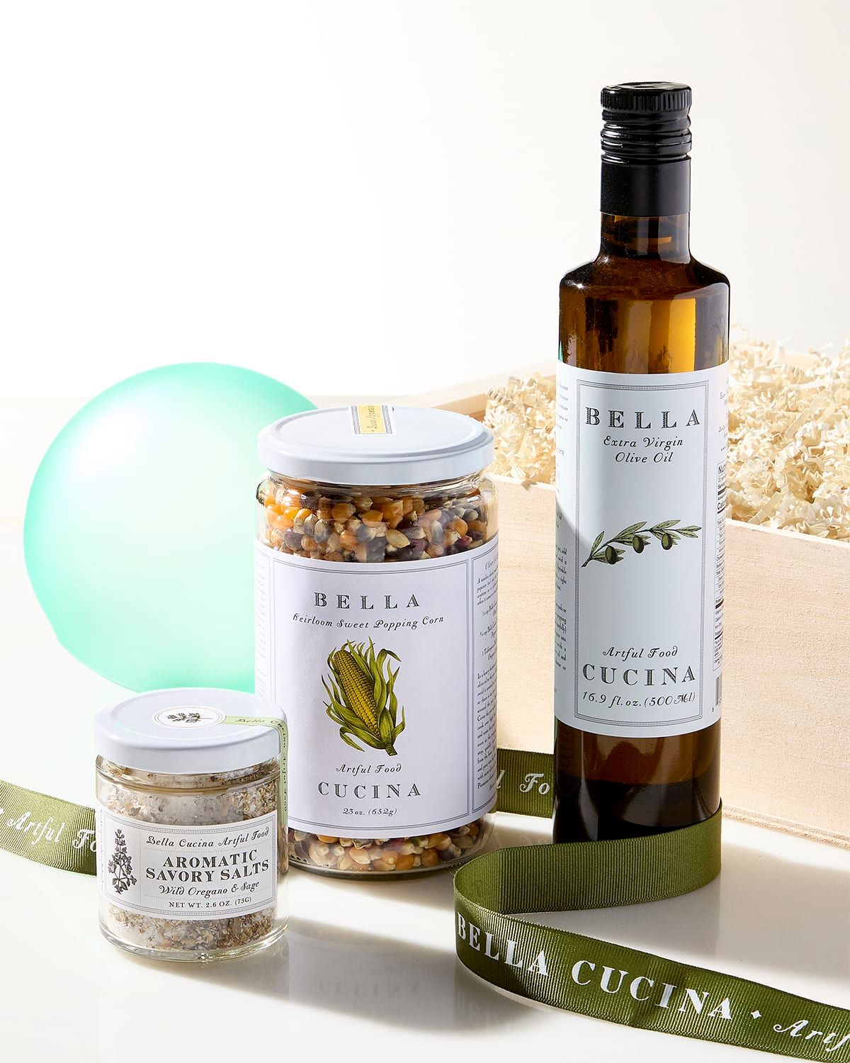 Popcorn Gift Box with Olive Oil and Savory Salt, 42.6 oz.