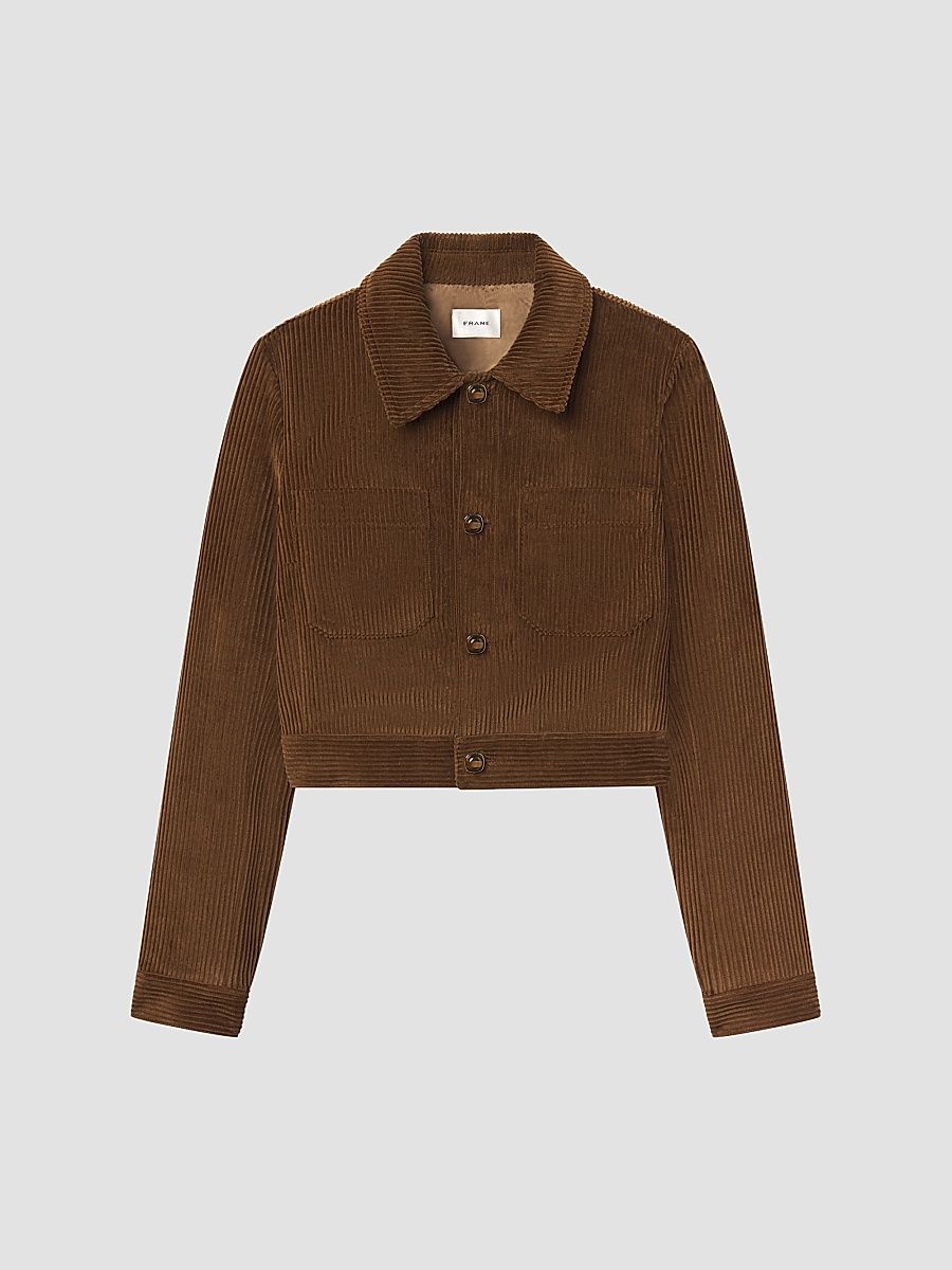 Women's The Small Cotton Corduroy Jacket - Hazelnut - Size XL
