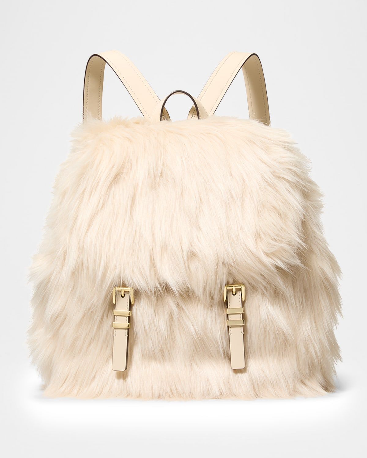 Quinn Medium Faux Fur Flap Backpack