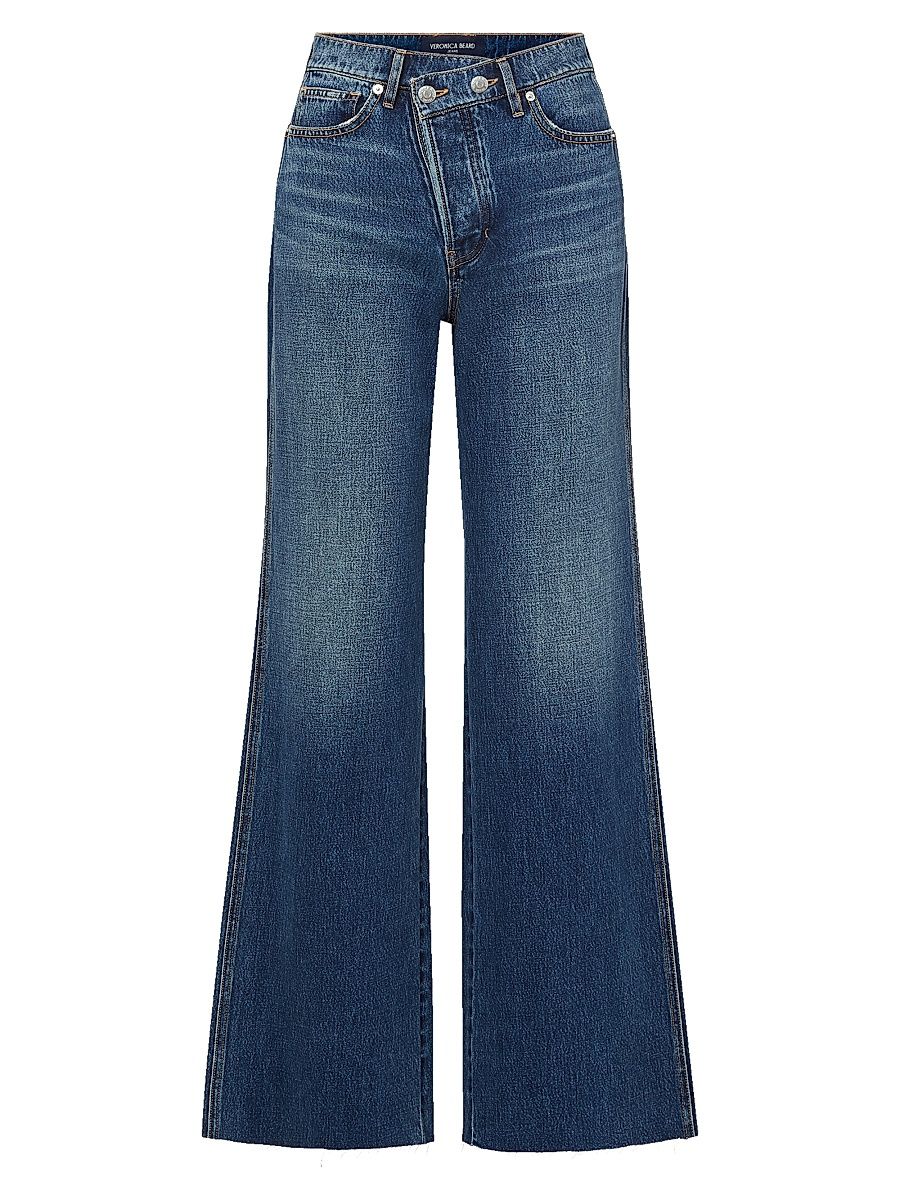 Women's Taylor High-Rise Wide-Leg Jeans - City Lights - Size 32