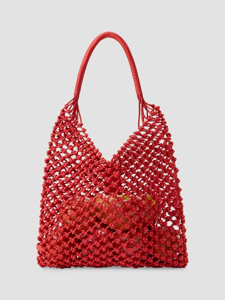 Naghedi Women's Isola Large Net Shoulder Bag - Teak