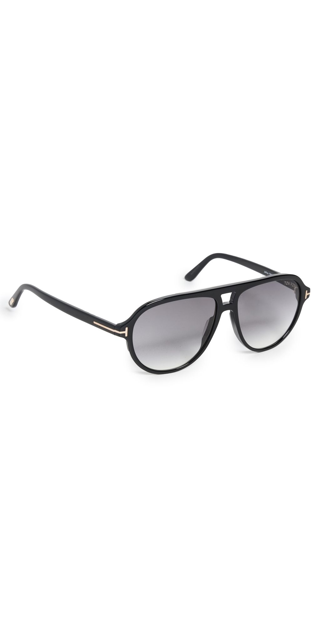 Tom Ford Jeffrey Sunglasses Shiny Black/Gradient Smoke One Size