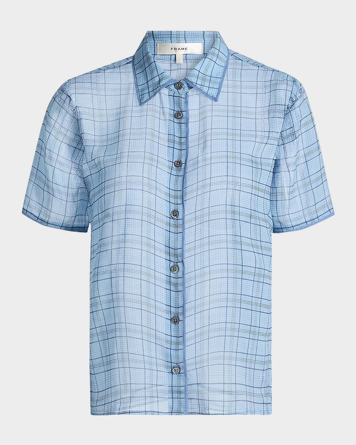 The Silk Plaid Blouse