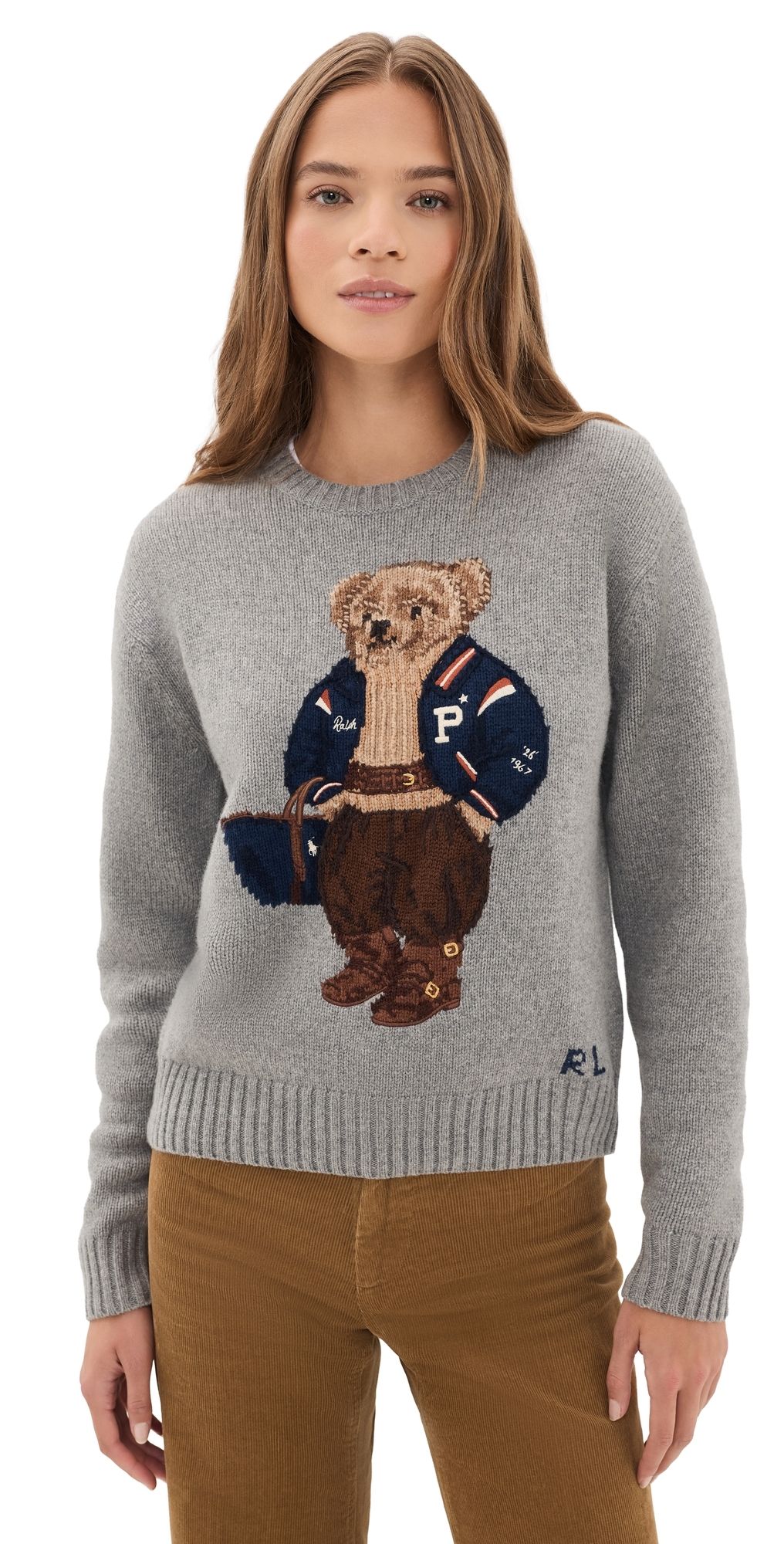 Polo Ralph Lauren Polo Bear Crew Neck Sweater Outpost Grey Heather XL