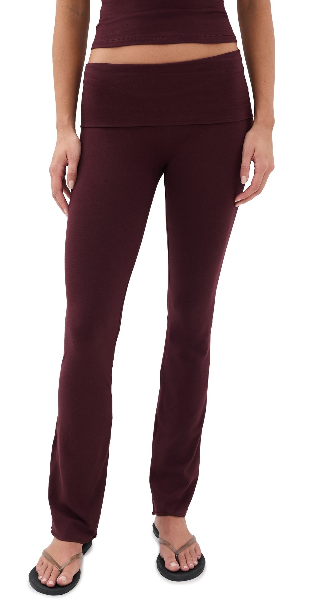 SKIMS Fold Over Pants Currant S