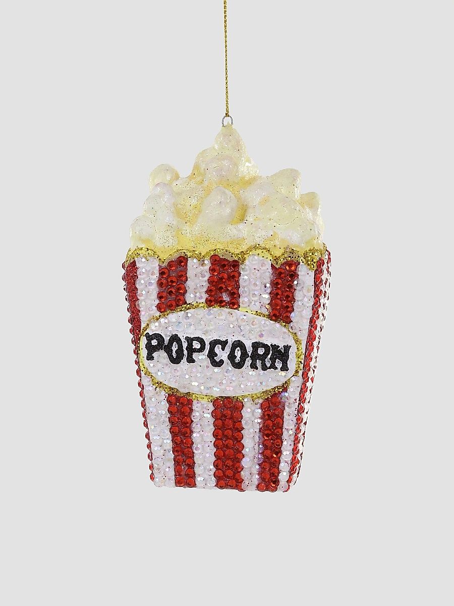 Jeweled Popcorn Resin Ornament