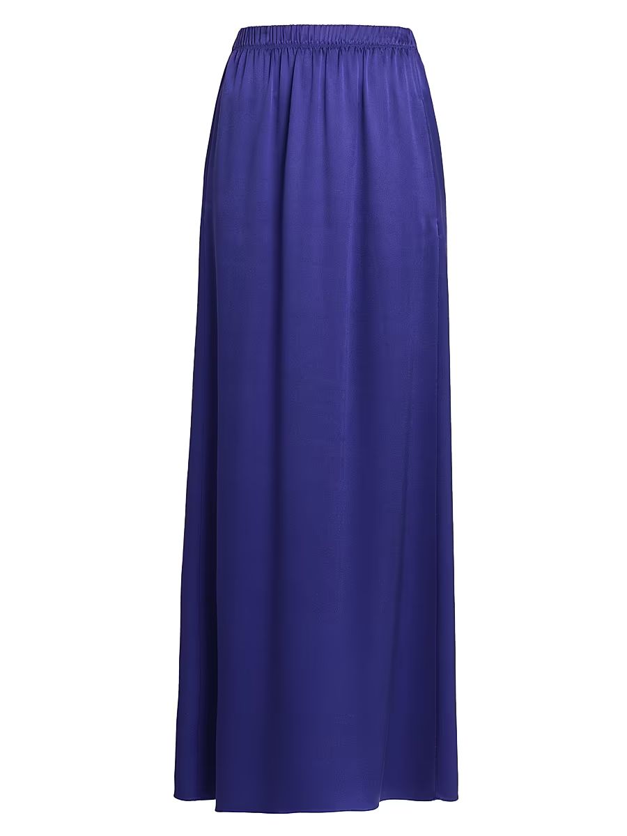 Women's Silk Maxi Skirt - Amethyst - Size 12