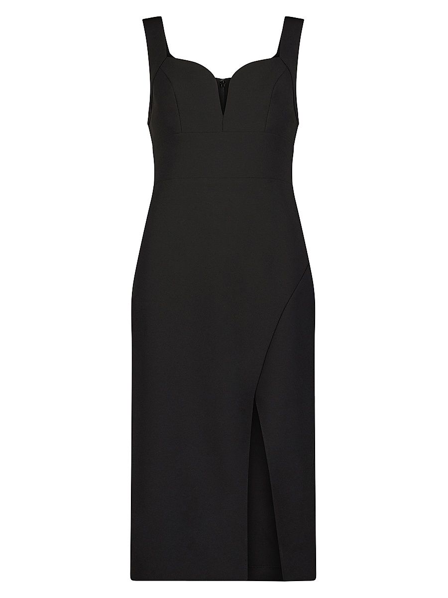 Women's Sweetheart Body-Con Midi-Dress - Black - Size 6