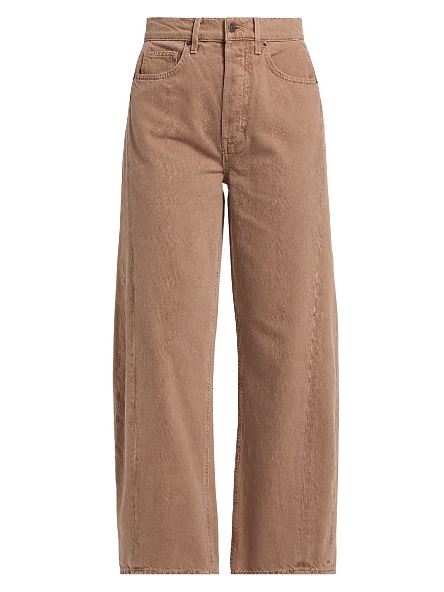 Women's Ryder High-Rise Barrel-Leg Jeans - Tan Sierra - Size 31