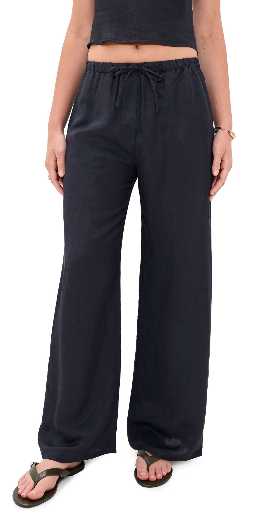 Leset Daniel Drawstring Pocket Pants Midnight L