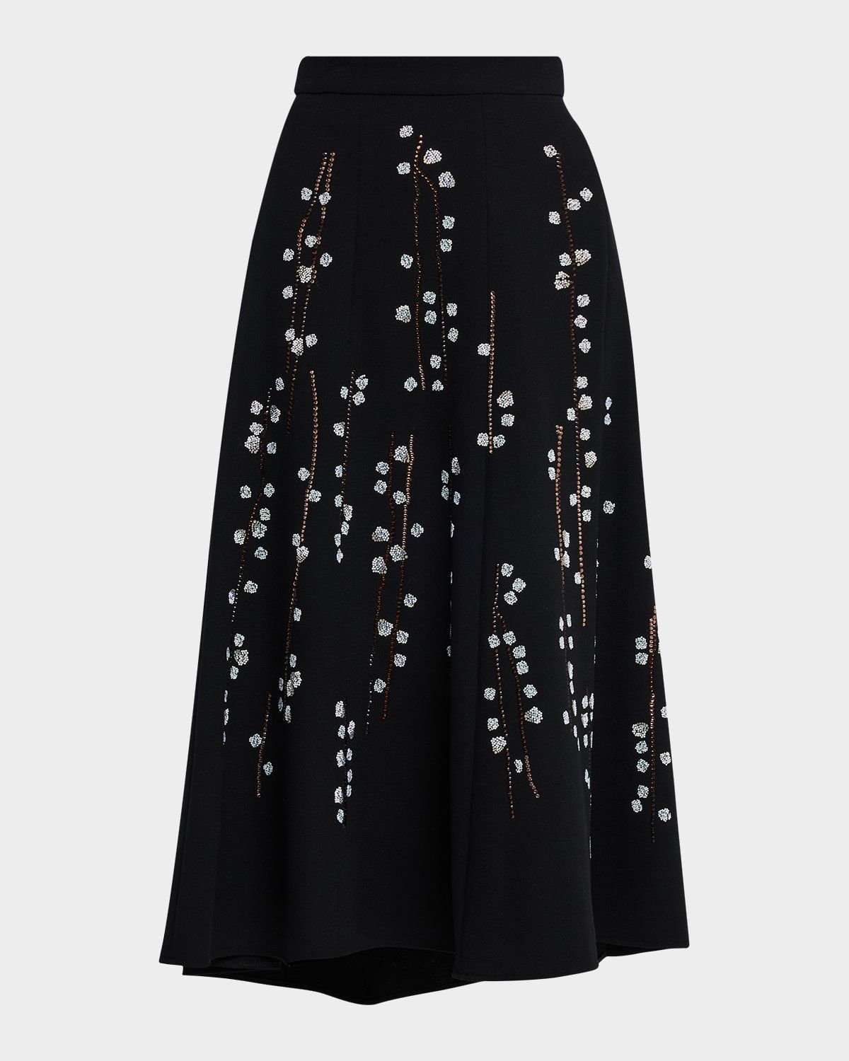 Sakura Embellished Midi Tulip Skirt