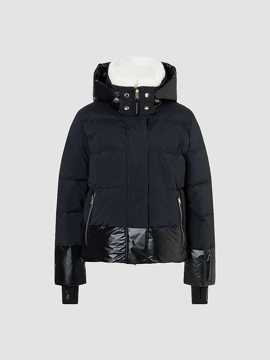 Bogner Women's Maja Quilted Down Ski Jacket - Black - Size 12