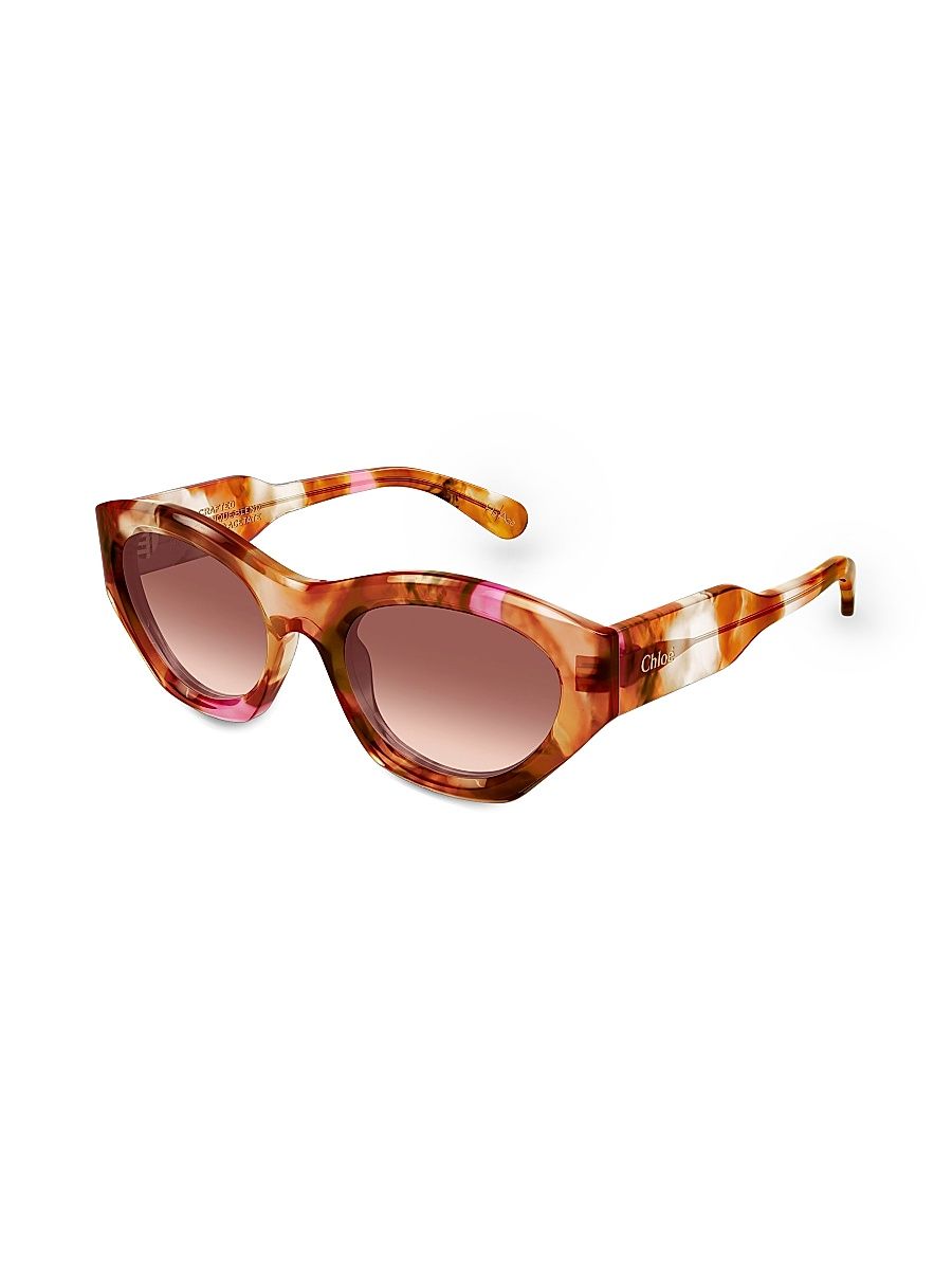 Women's Gayia 53MM Cat-Eye Sunglasses - Brown