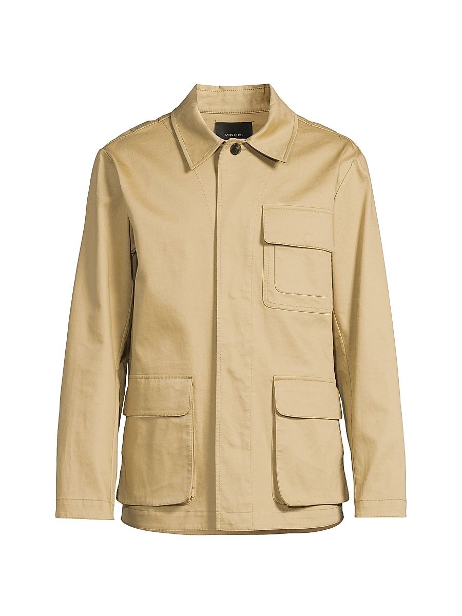 Men's Bonded Cotton Hunting Jacket - Beachwood Olive Leaf - Size Medium