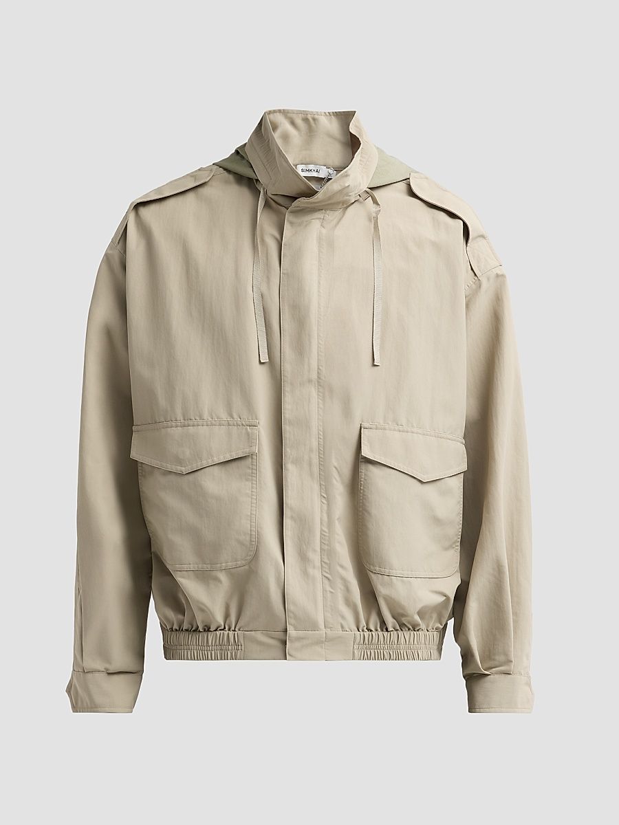 Men's Shane Tech Jacket - Fossil - Size Medium