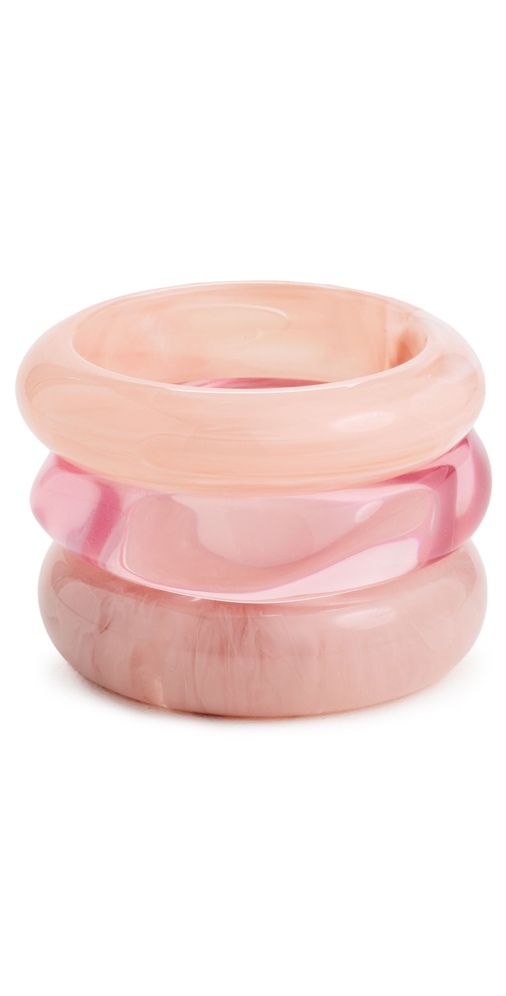 Luv Aj The Formentera Bangle Set Pink One Size