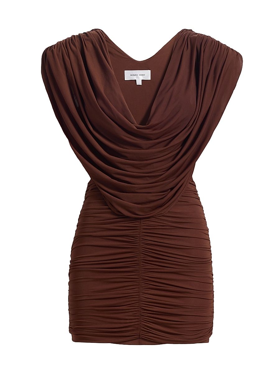 Women's Kehlani Gathered Minidress - Soft Silt - Size Small