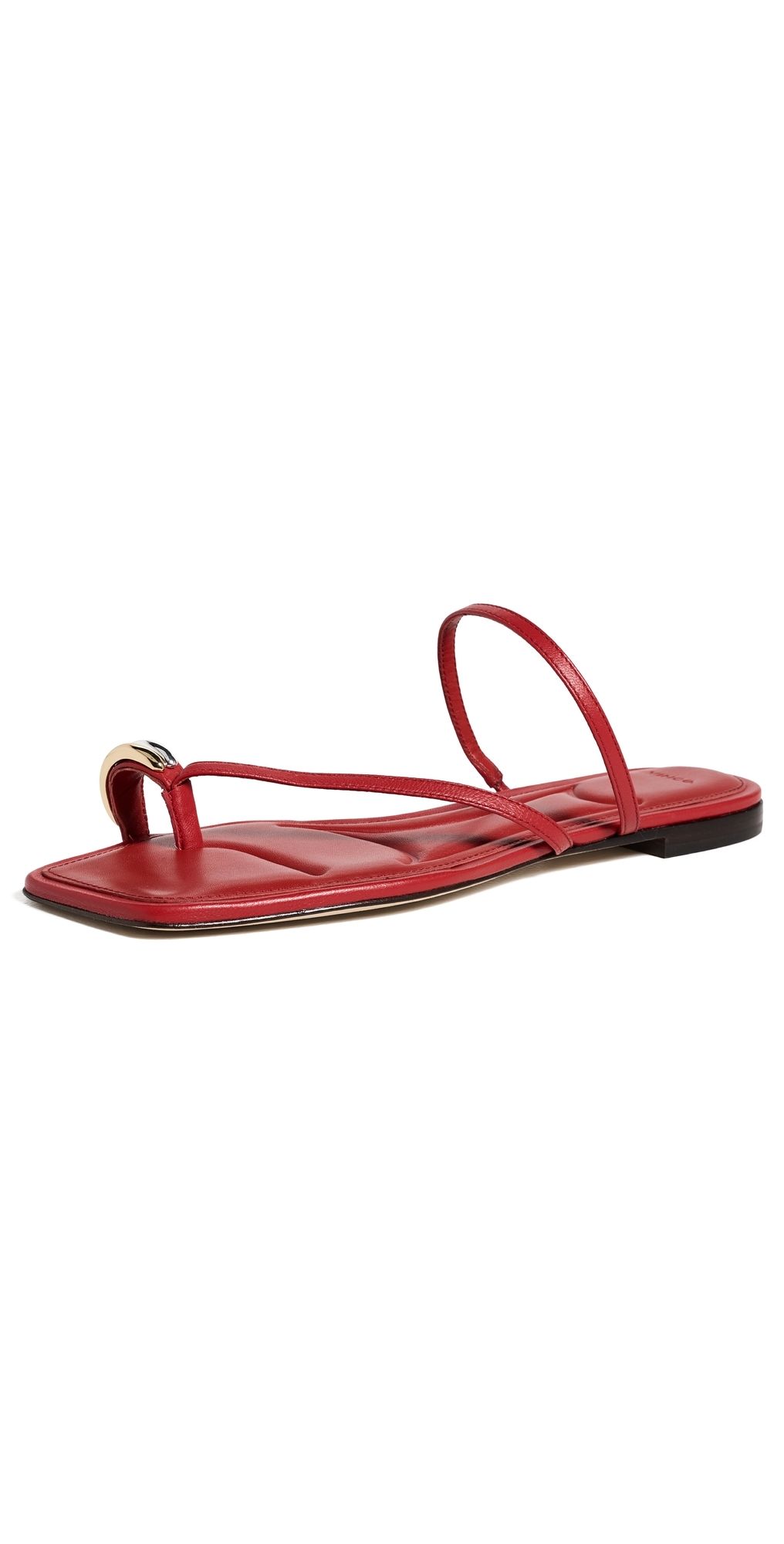 Vince Vince Polli Toe Loop Sandals Crimson 5