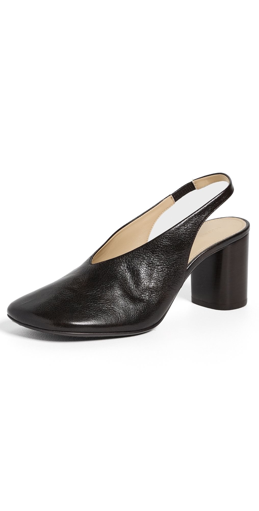 Lemaire Glove 80 Slingbacks Dark Chocolate 36