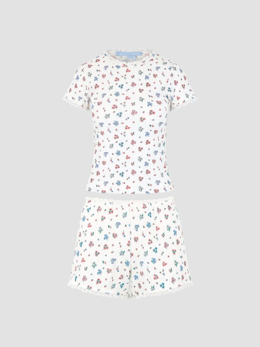 Hill House Home Women's The Coco Pointelle Pj Set - Winter Posy - Size XS