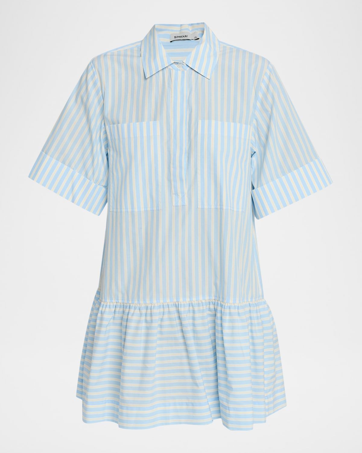 Cris Short-Sleeve Shirtdress