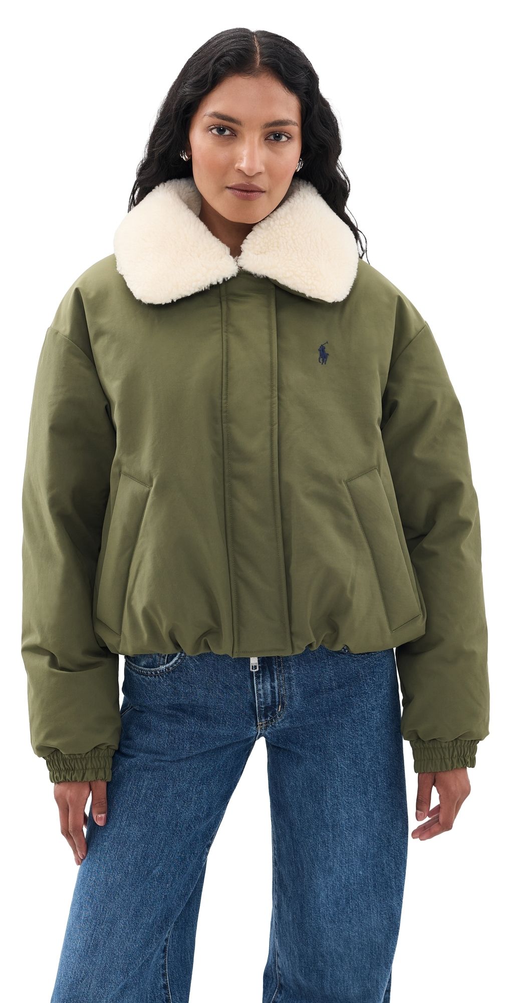 Polo Ralph Lauren Matte Poly Blend Woven Jacket New Olive XL