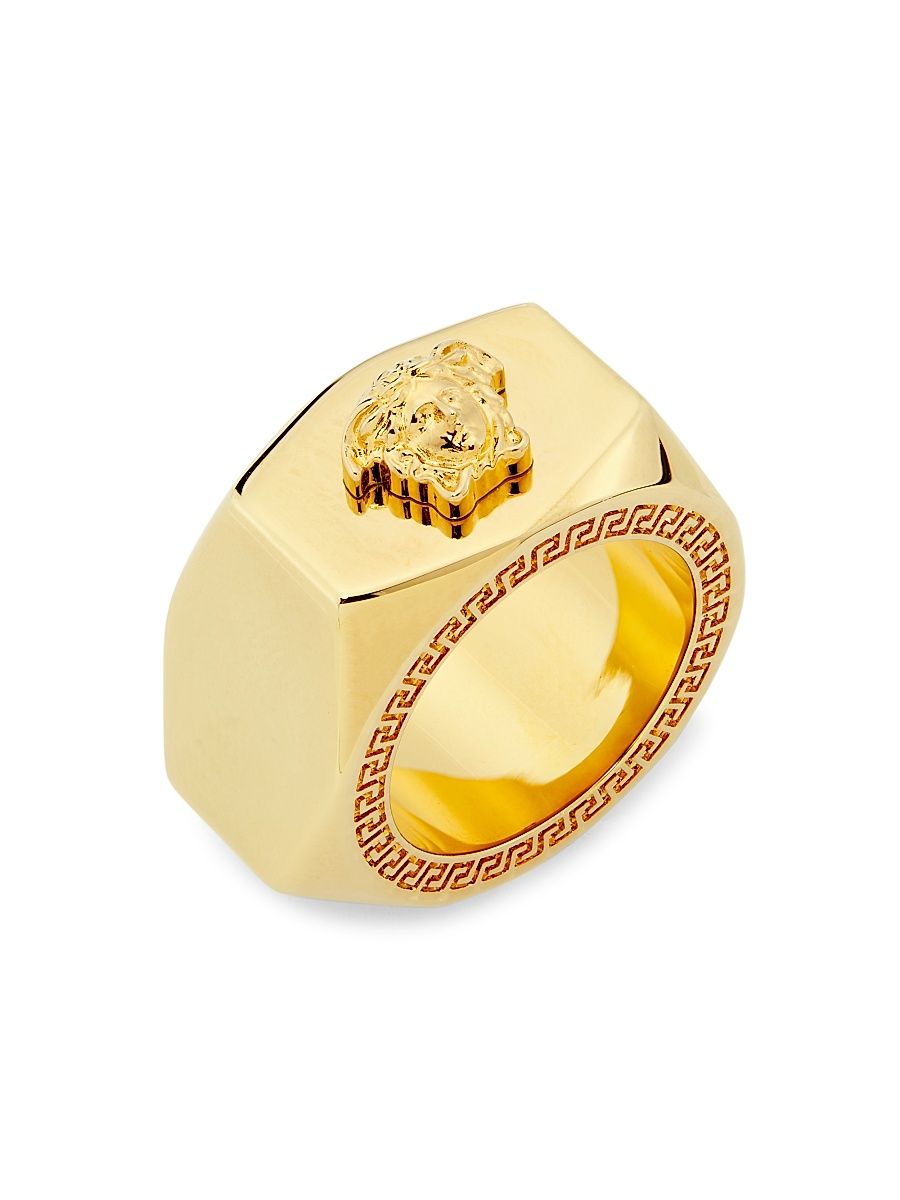 Women's Nuts & Bolts Goldtone Ring - Gold - Size 13
