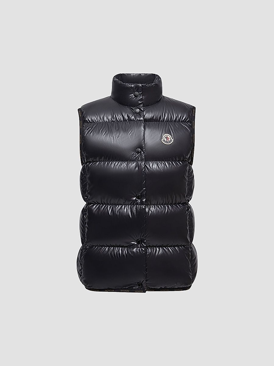 Women's Badia Puffer Vest - Black - Size XXL