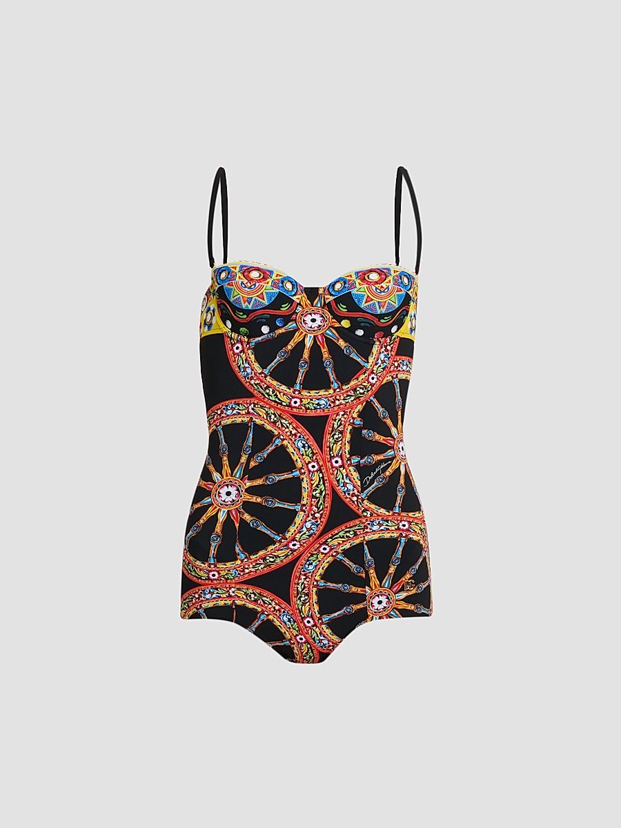Women's St. Carretto Retro One-Piece Swimsuit - Carretto - Size XL