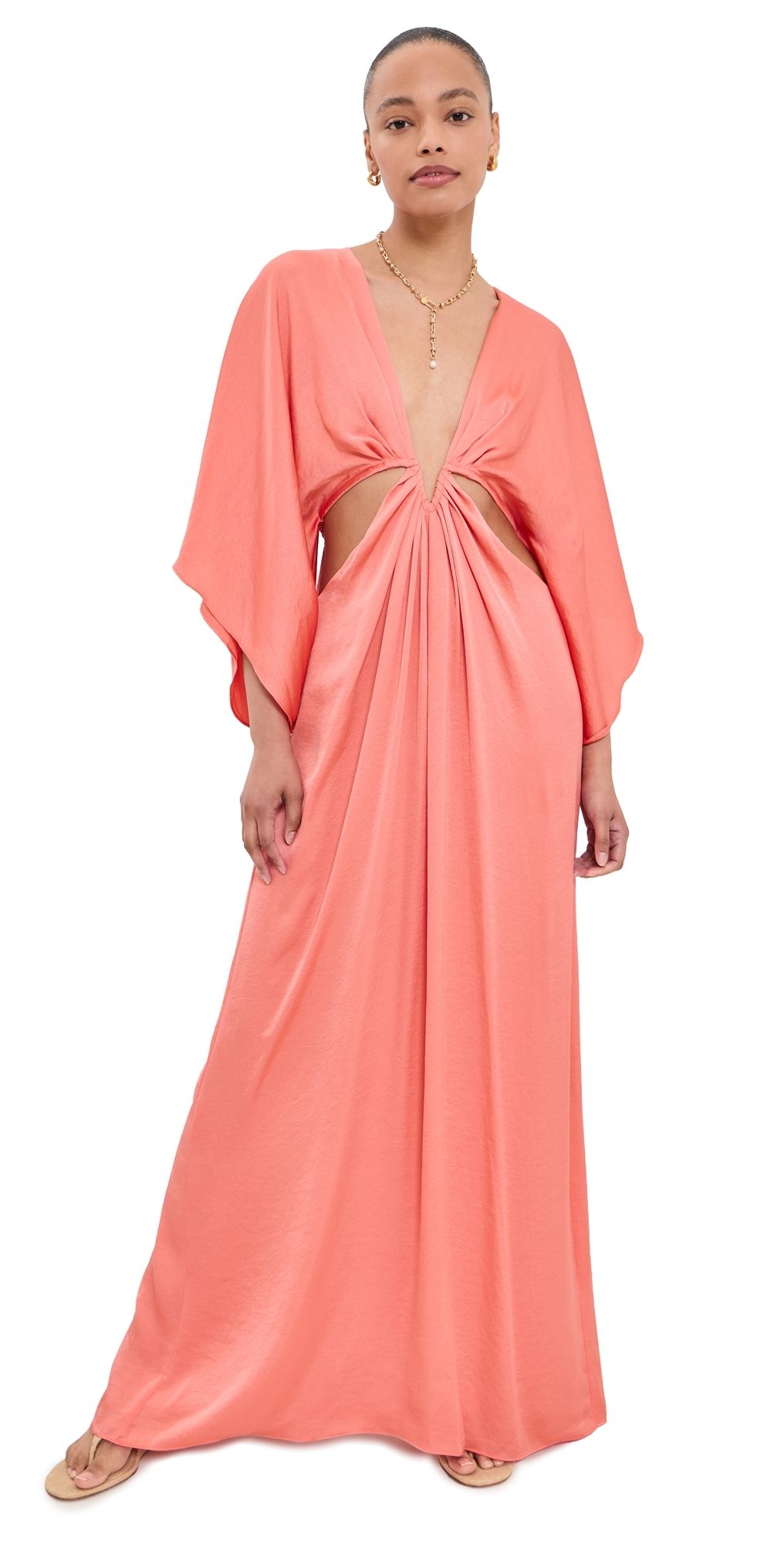 Ramy Brook Tove Dress Coral XL
