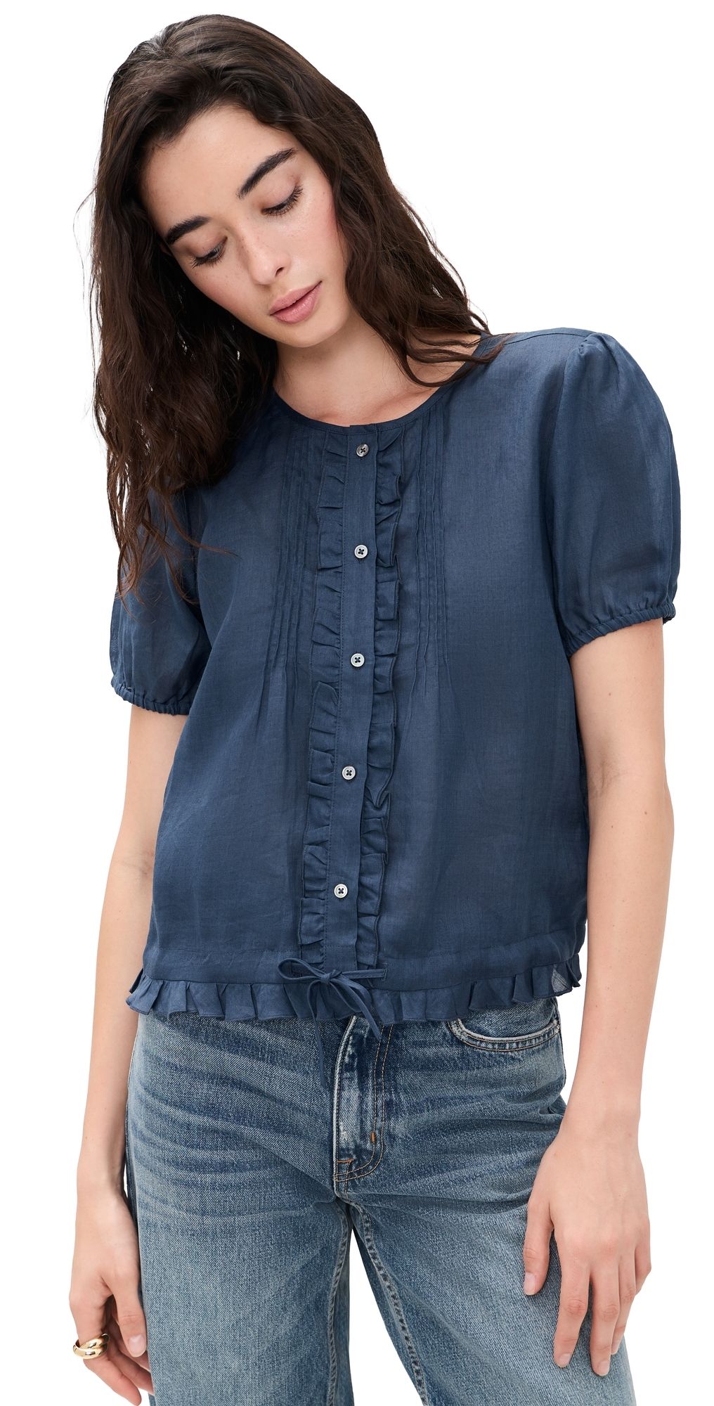 Alex Mill Brittany Top Navy XS