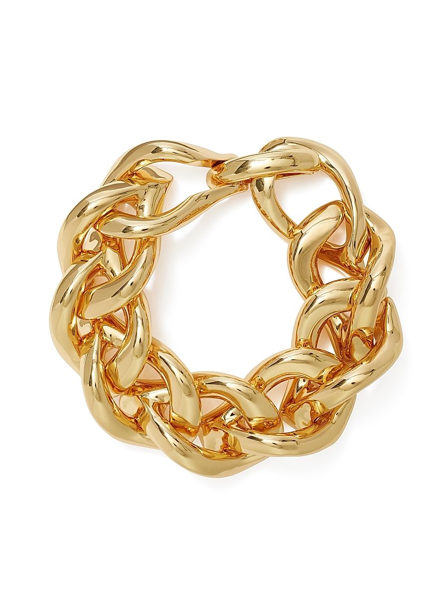 Women's Wishbone 18K-Gold-Plated Statement Necklace - Tory Gold